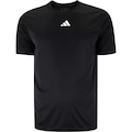 Camiseta Masculina adidas Manga Curta Treino Básica PRETO