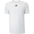 Camiseta Masculina adidas Manga Curta Mescla Logo BRANCO