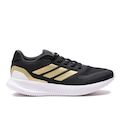 Tênis Feminino adidas RunFalcon 5 PRETO/OURO