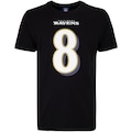 Camiseta do Baltimore Ravens NFL Masculina Player Jackson NF017 PRETO
