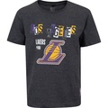 Camiseta do Los Angeles Lakers NBA Juvenil N0196 Collage PRETO MESCLA