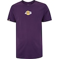 Camiseta do Los Angeles Lakers NBA Masculina Core N0652 ROXO ESCURO