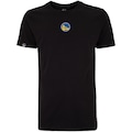Camiseta do Golden State Warriors NBA Masculina Core N0653 PRETO