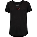 Camiseta Feminina Mizuno Manga Curta Soul Fit Fire PRETO