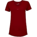 Camiseta Feminina Mizuno Manga Curta Soul Fit Fire VERMELHO/LARANJA ESC