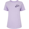 Camiseta Feminina Nike Manga Curta Club HBR ROXO CLARO