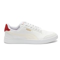 Tênis Puma Shuffle Unissex BRANCO/VERMELHO