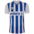 Camiseta Masculina Umbro Manga Curta Sponsor BRANCO/AZUL