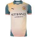 Camisa Polo do Manchester City 24/25 Puma Masculina Fourth Torcedor BEGE