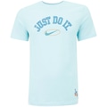 Camiseta Masculina Nike Manga Curta Sportswear 6MO Just Do It AZUL CLARO
