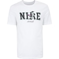 Camiseta Masculina Nike Manga Curta Sportswear Original Cut Hyper Design BRANCO