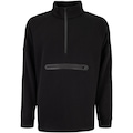 Blusão Masculino Oxer Half-Zipper Bolso Seguro PRETO