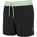 Bermuda Masculina Oxer Swim Liso Contraste PRETO/VERDE