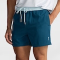 Opção de cor VERDE ESC/VERDE CLA de Bermuda Masculina Oxer Swim Liso Contraste