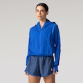 Jaqueta Feminina Corta-Vento Light Aba Removível Abertura para Dedo Oxer AZUL