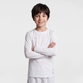 Camiseta Infantil Adams com Manga Longa Compressão Proteção UV Refletivo BRANCO