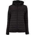 Jaqueta Feminina Nord com capuz Puffer Packable Bolso com zíper PRETO