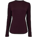 Camiseta Feminina Nord Manga Longa Segunda Pele VINHO