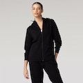Jaqueta Oxer com Capuz Premium - Feminina PRETO