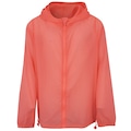 Jaqueta Corta-Vento Infantil Oxer com Capuz Packable CORAL