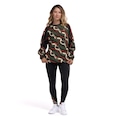 Blusa de Moletom Farm Tucano Gráfico Feminina VERDE ESC/LARANJA