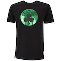 Camiseta do Boston Celtics Masculina NBA Manga Curta Gloss PRETO