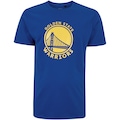 Camiseta do Golden State Warriors NBA Masculina Wet Logo N0154 AZUL