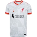 Camisa Liverpool I 2024/25 Torcedor Pro Nike - Infantil BRANCO/VERDE CLA