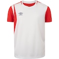 Camiseta Juvenil Umbro Manga Curta England Pack BRANCO/VERMELHO