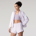 Short Feminino ASICS Pinstripe 2 em 1 Bolso Interno LILAS