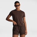 Camiseta ASICS Soft Feminina MARROM ESCURO