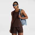 Camiseta Regata Feminina ASICS Kabuki Casual Modal MARROM ESCURO