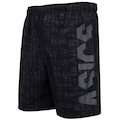 Bermuda Shibori Logo Estourado ASICS Masculina PRETO