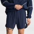 Jaqueta Masculina ASICS Pinstripe Bolsos Seguros Plana AZUL ESCURO