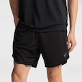 Opção de cor PRETO de Bermuda Masculina ASICS Malha 2 em 1 Elástico Logo