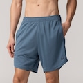 Opção de cor AZUL de Bermuda Masculina ASICS Malha 2 em 1 Elástico Logo