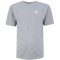 Camiseta Nike Manga Curta Sportswear Tee Club Max CINZA CLARO
