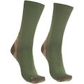 Kit 2 Pares de Meias Nord Cano Longo para Trilha - 39 A 44 - Adulto VERDE/MARROM CLA