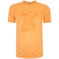 Camiseta Masculina Oxer Manga Curta LARANJA CLARO