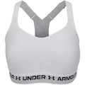 Top Fitness com Bojo Under Armour Alta Sustentação High Crossback Adulto BRANCO/PRETO