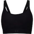 Top Fitness com Bojo Under Armour Média Sustentação Infinty Adulto PRETO