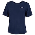 Camiseta Feminina Fila Manga Curta Future Sports Flow AZUL ESCURO