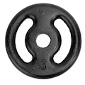 Anilha de Ferro Oxer 3 kg Vazada PRETO