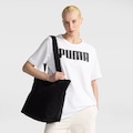 Camiseta Puma ESS TEE - Masculina BRANCO/PRETO
