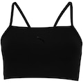 Top Fitness sem Bojo Puma Baixa Sustentação Favorite Low Impact BRA Adulto PRETO