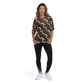 Calça Farm Vivo Tucano Gráfico Legging Cós Médio Média Compressão Feminina VERDE ESC/LARANJA