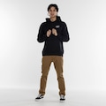 Blusa de Moletom Vans com Capuz Full Patch Pullover PRETO