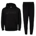 Conjunto de Agasalho Infantil ASICS Interlock PRETO