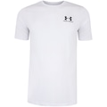 Camiseta Masculina Under Armour Manga Curta Sportstyle Left Chest BRANCO/PRETO