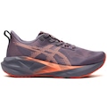 Tênis ASICS Novablast 5 Masculino ROXO/LARANJA